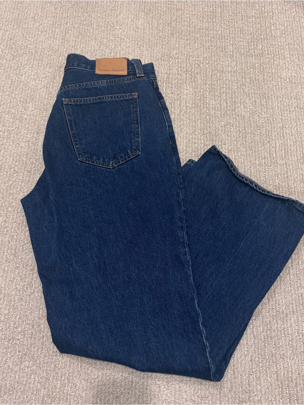 Denim Forum The Farrah Hi-Rise Wide Jean